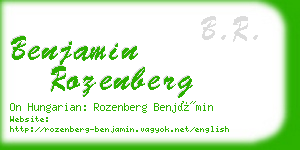 benjamin rozenberg business card